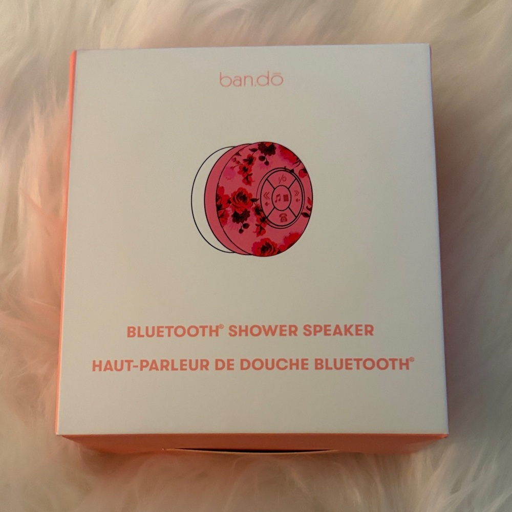 Ban.do Floral Pink Bluetooth Shower Speaker